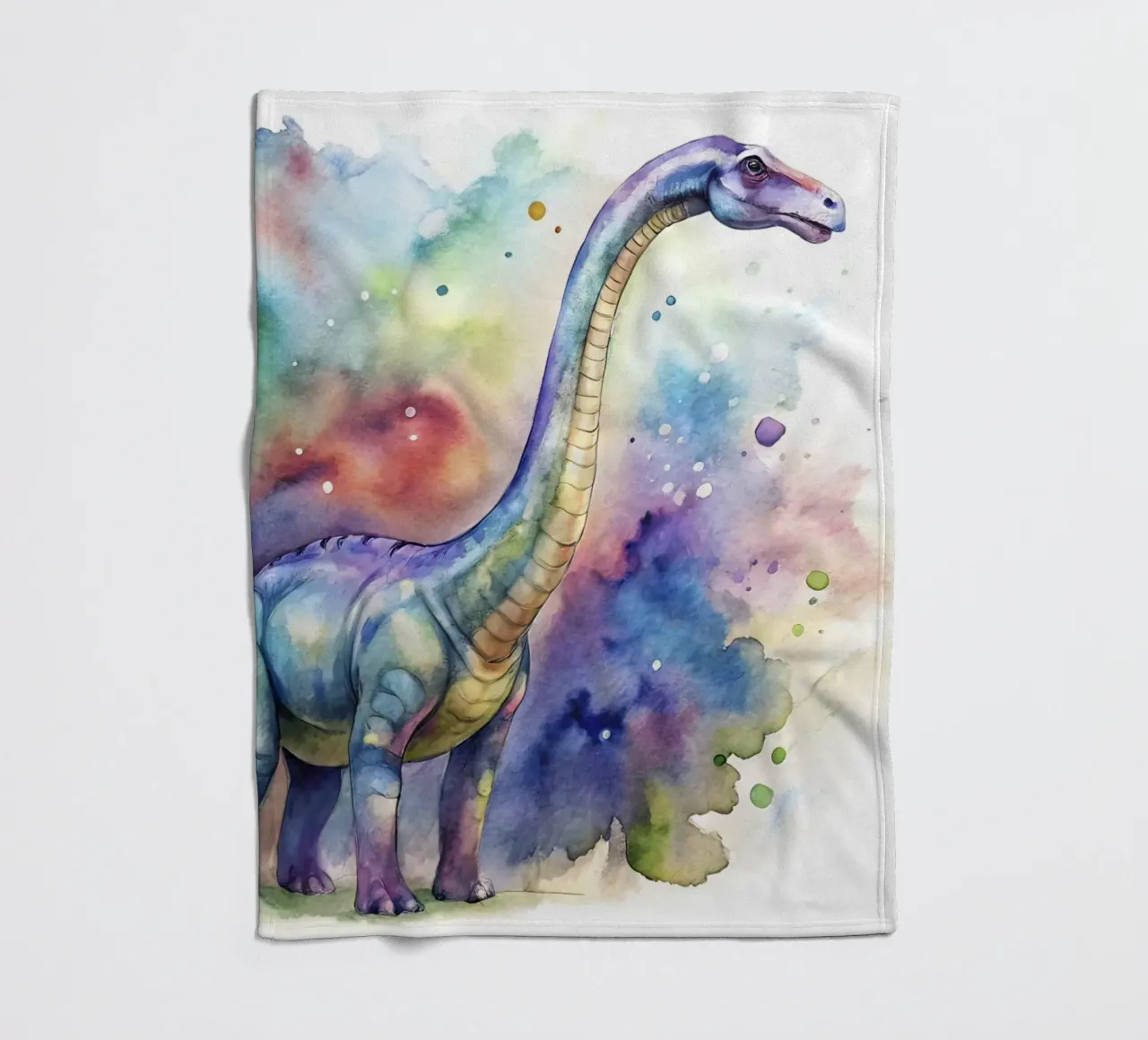 brachiosaurus dinosaur fleece blanket by 🎁 ARTVI-SHOP