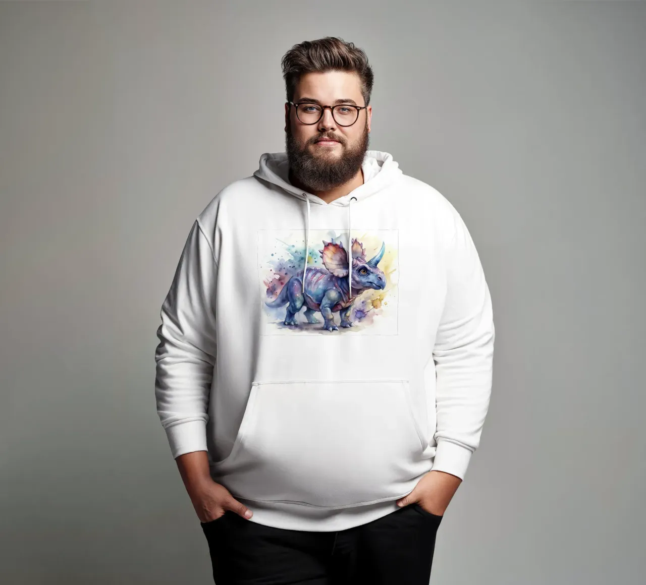 dinosauro proceratopo felpa con cappuccio da ARTVI-SHOP