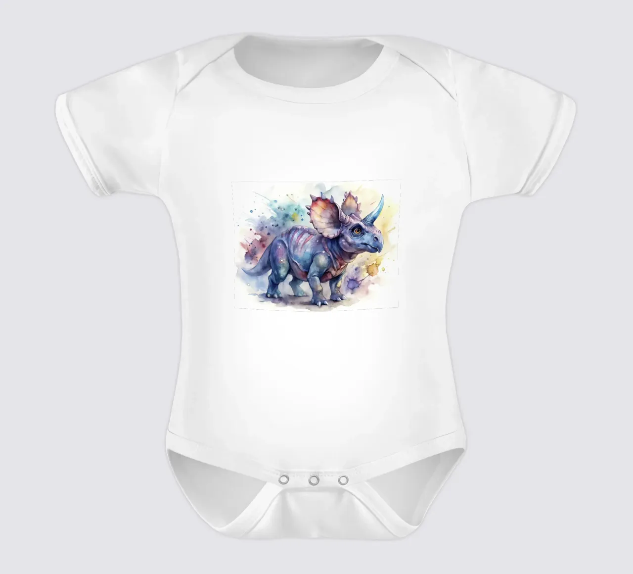 proceratops dinosaur short-sleeve baby romper by 🎁 ARTVI-SHOP
