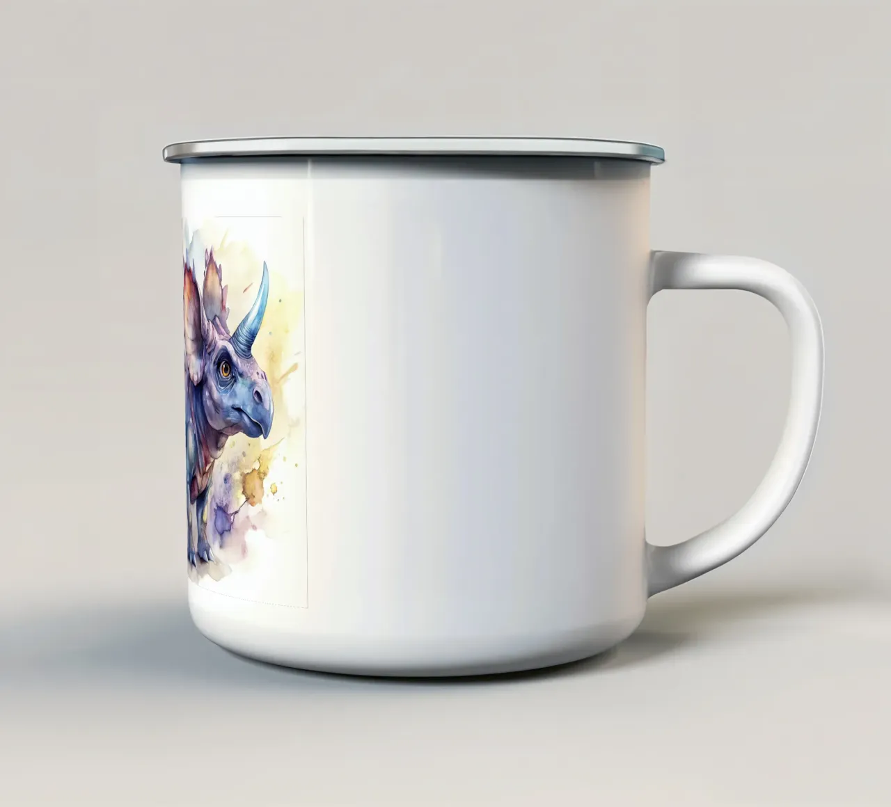 dinosauro proceratopo tazza in smalto da ARTVI-SHOP