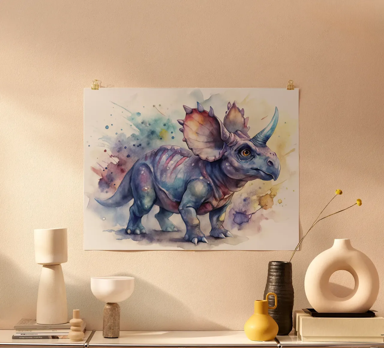 proceratops dinosaur poster de 🎁 ARTVI-SHOP