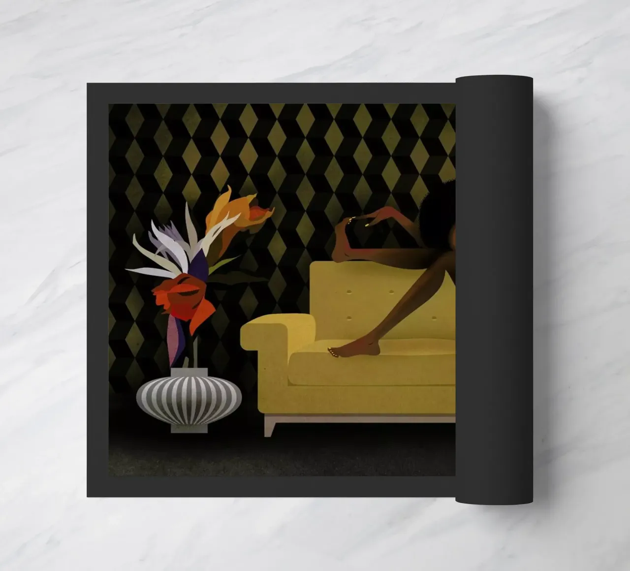 Yellow Sofa zerbino da Lesja Chernish