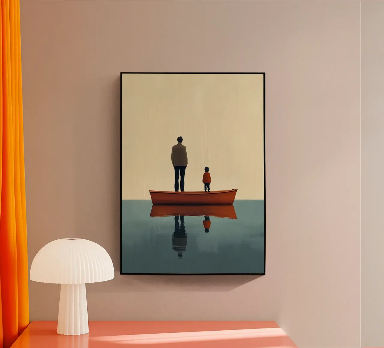 Padre e figlio plexiglass da Nikis Art Studio