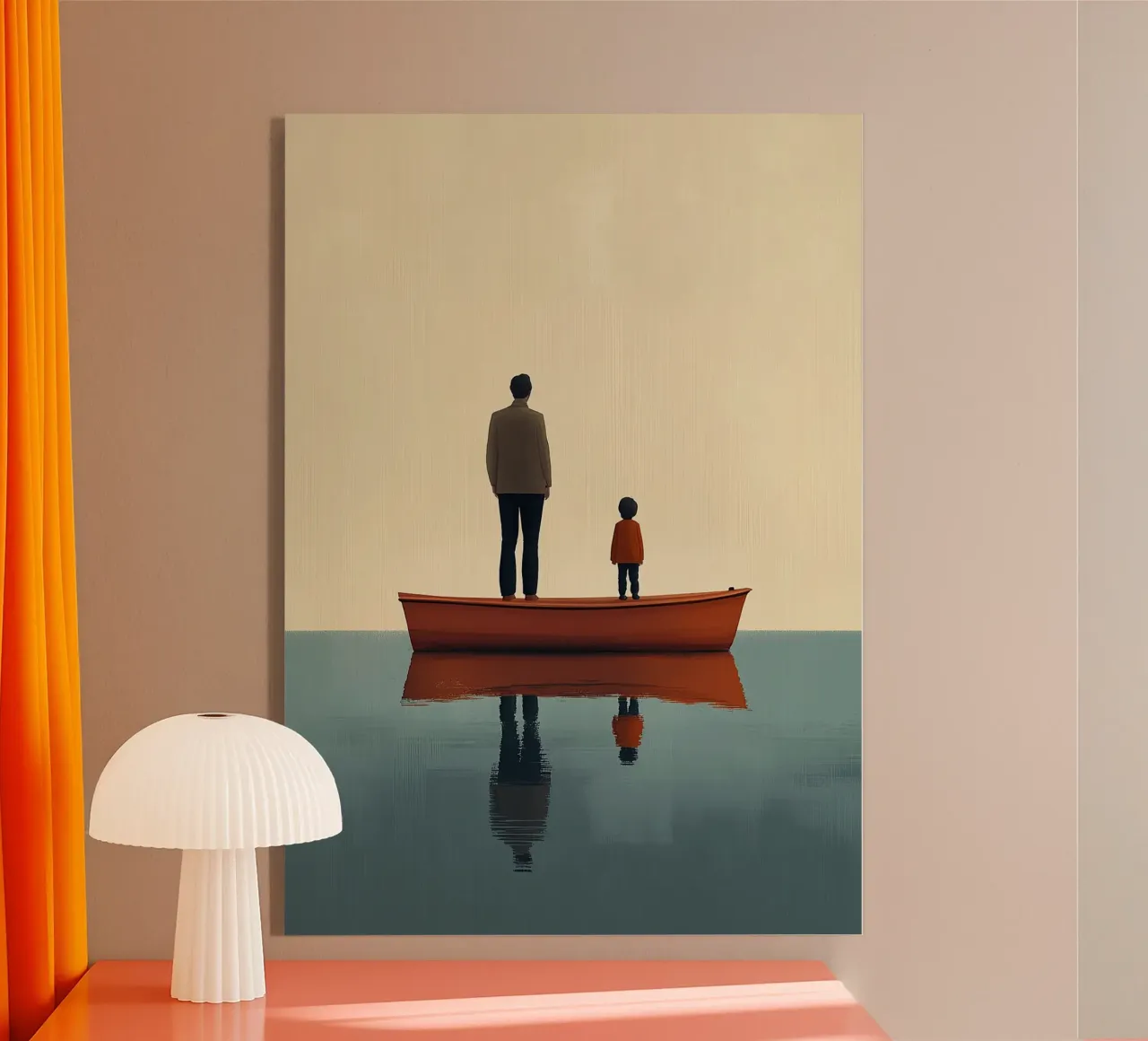 Padre e figlio plexiglass da Nikis Art Studio