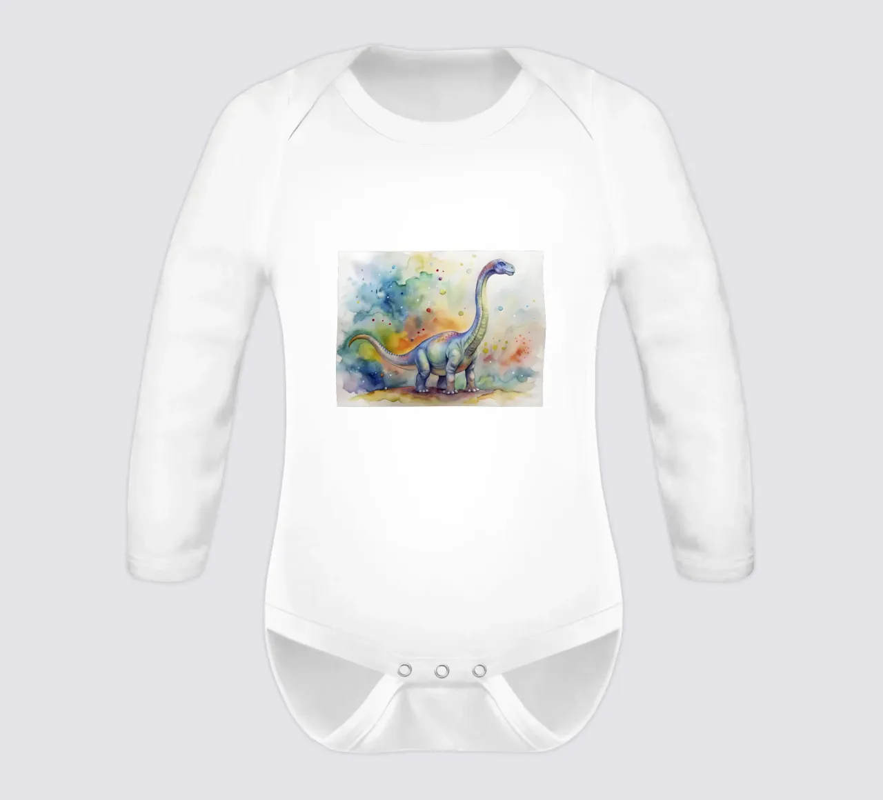 diplodocus dinosaur long-sleeve baby romper by 🎁 ARTVI-SHOP