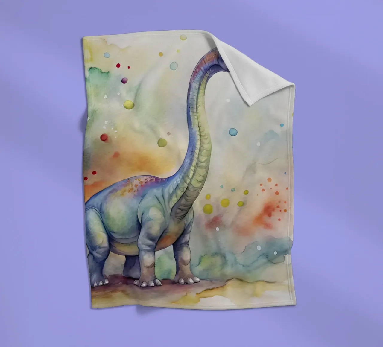 diplodocus dinosaur fleece blanket by 🎁 ARTVI-SHOP