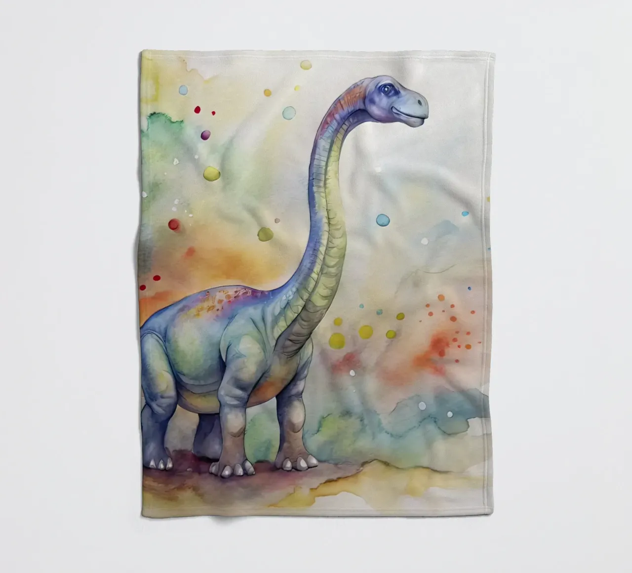 diplodocus dinosaur fleece blanket by 🎁 ARTVI-SHOP