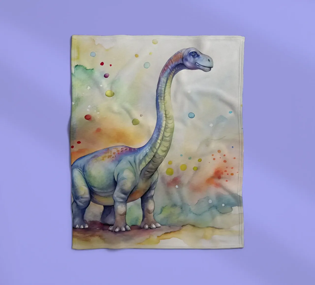 diplodocus dinosaur fleece blanket by 🎁 ARTVI-SHOP