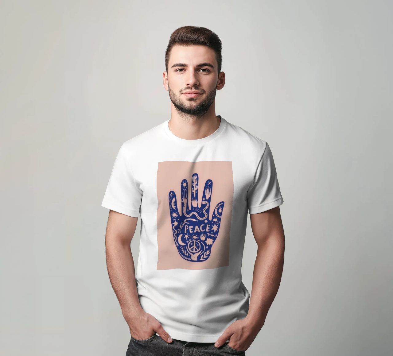 Mano di pace t-shirt da Demar Galleria