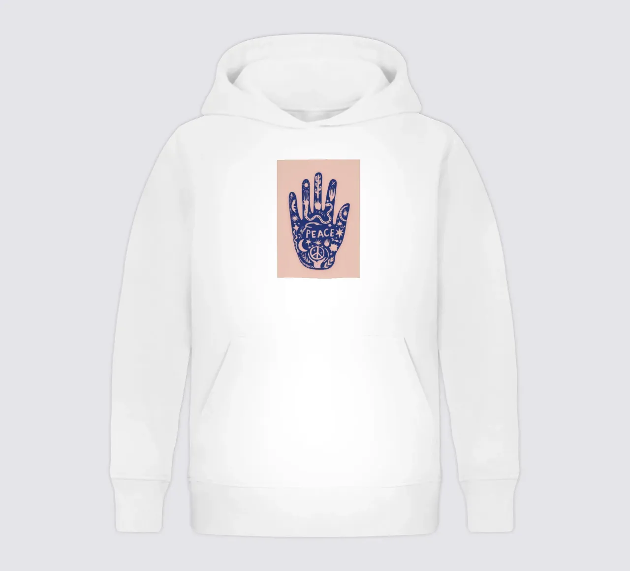 Mano di pace felpa bambino con cappuccio da Demar Galleria