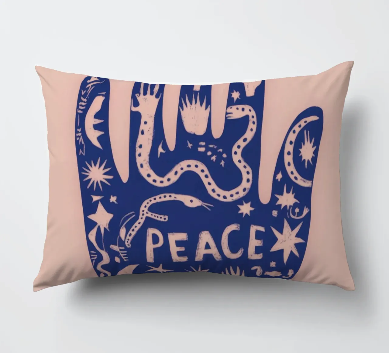 Peace Hand decorative cushion by Demar Galleria