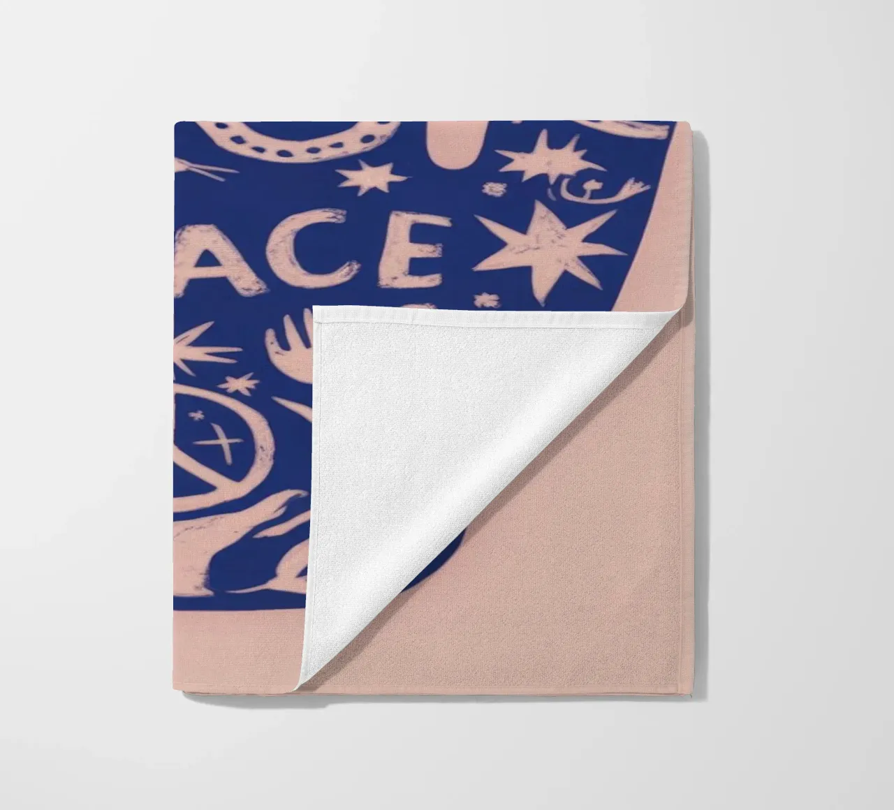 Peace Hand beach towel by Demar Galleria
