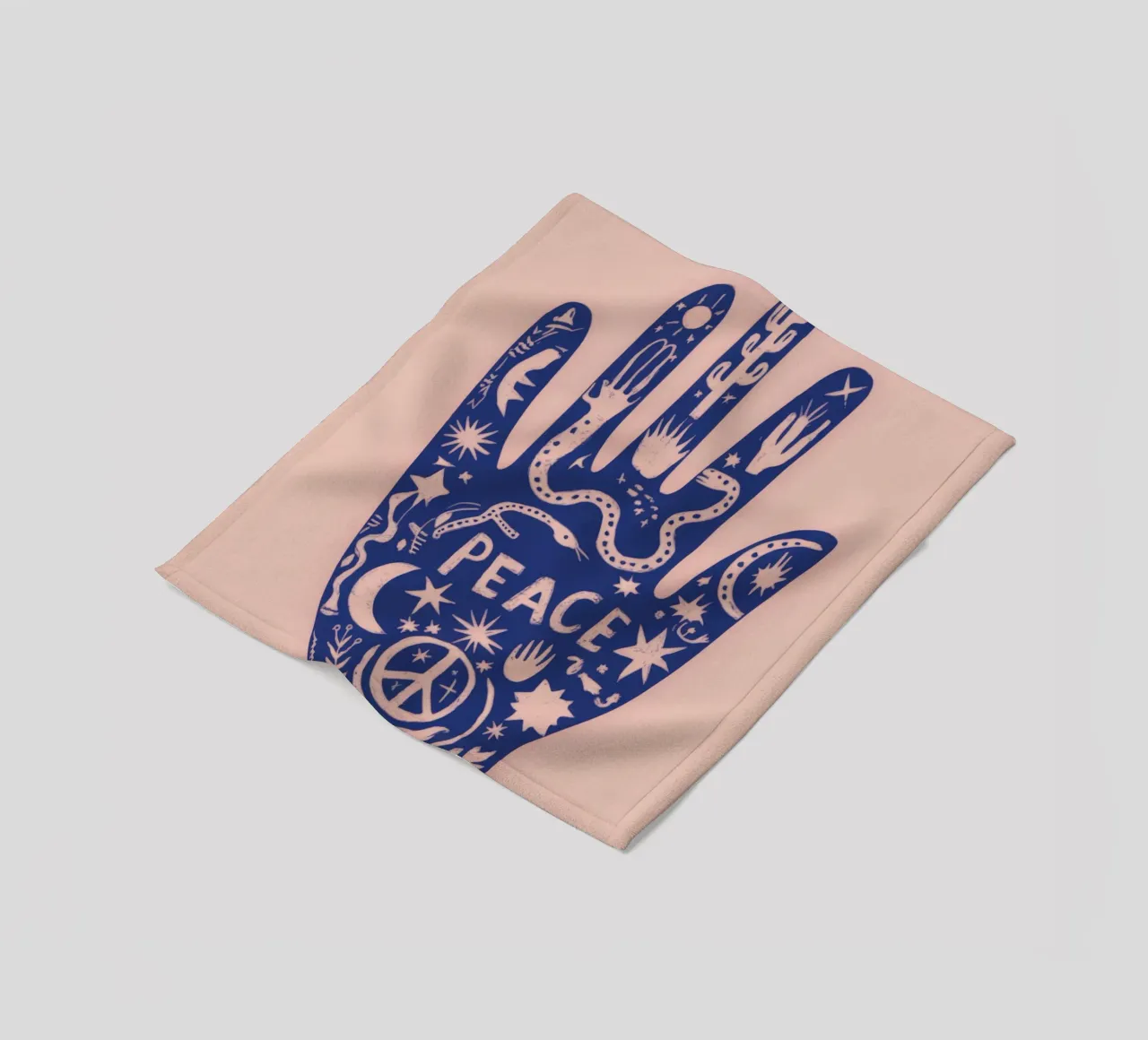 Mano de Paz manta de franela de Demar Galleria