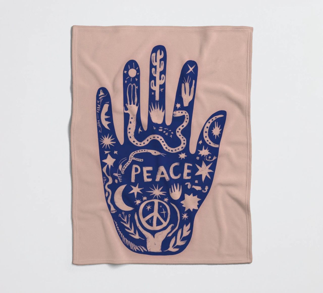 Mano di pace coperta in pile da Demar Galleria