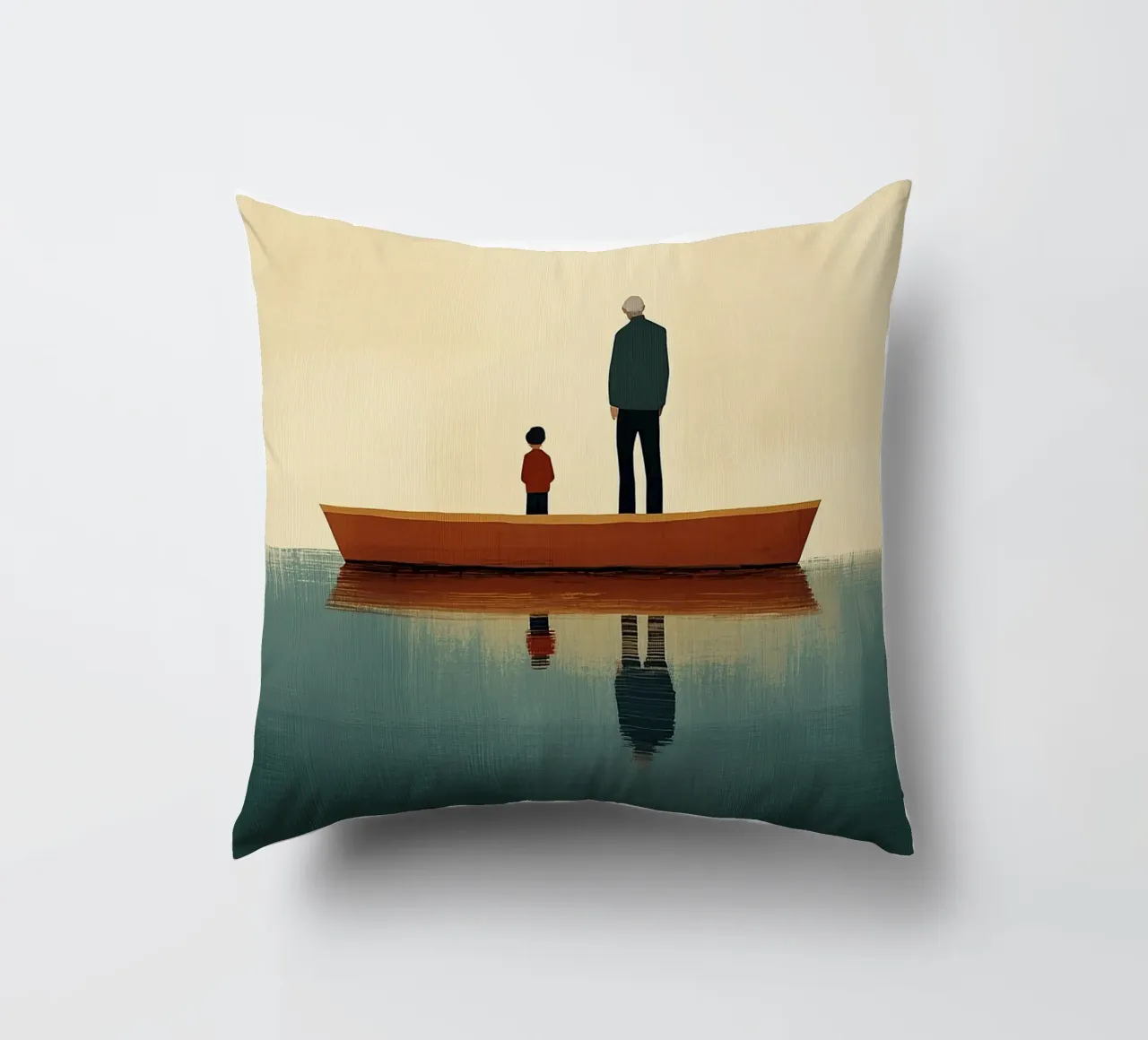 Padre e figlio cuscino da Nikis Art Studio