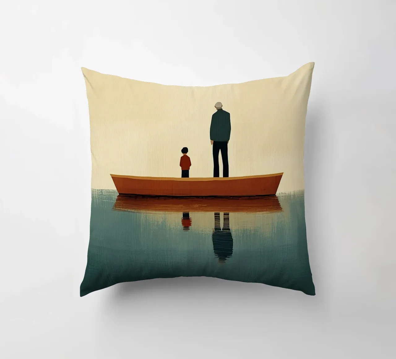 Padre e figlio cuscino da Nikis Art Studio