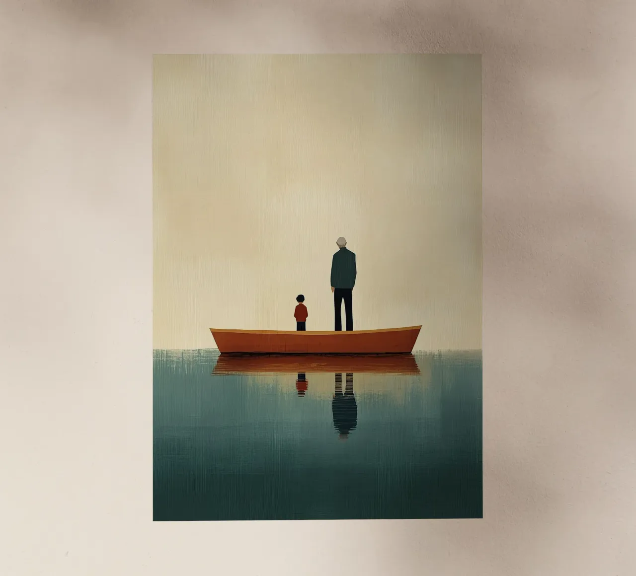 Padre e figlio pellicola backlit da Nikis Art Studio