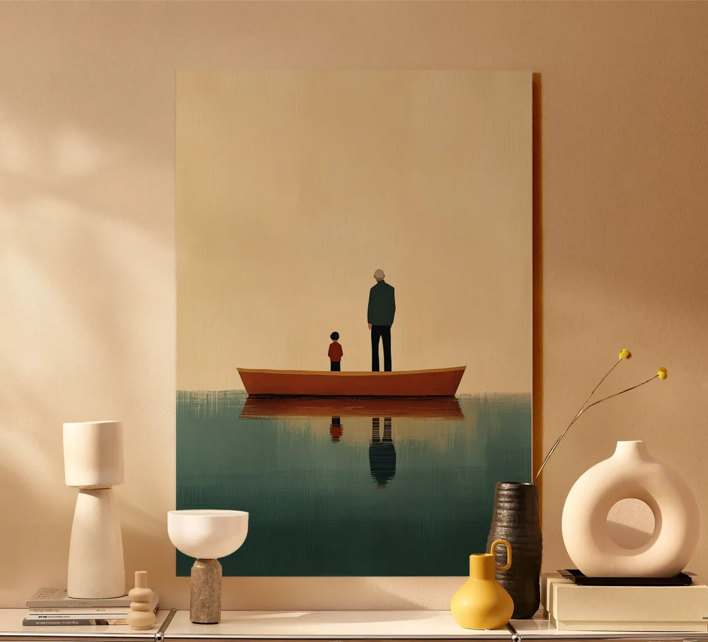 Father and son Acryl-Glas von Nikis Art Studio