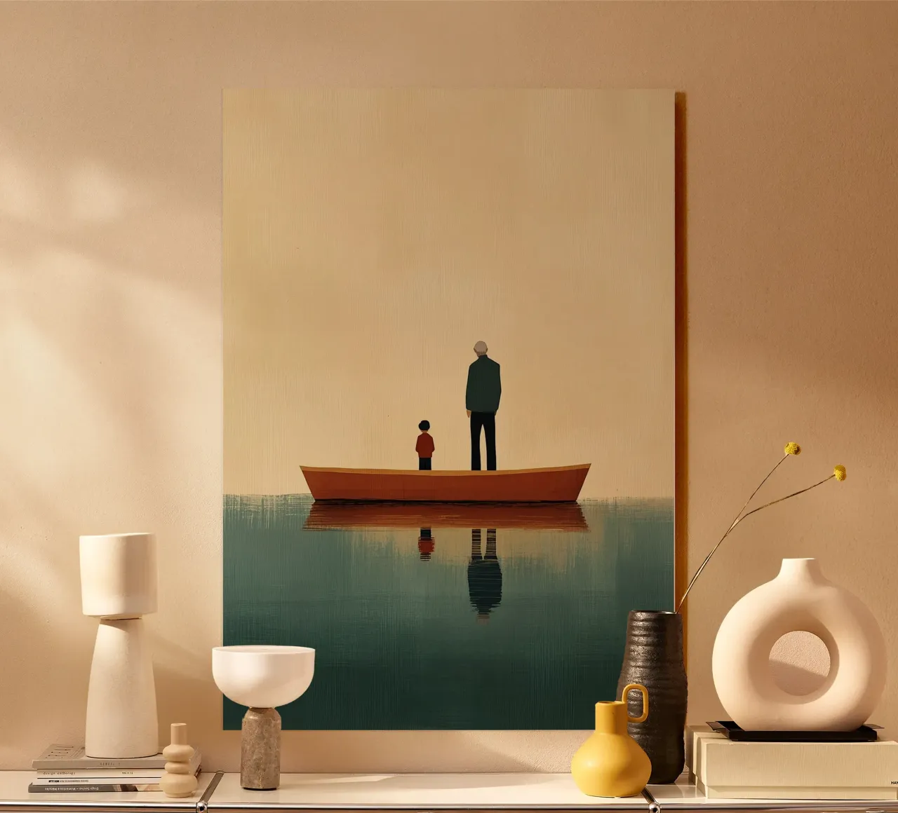 Padre e figlio plexiglass da Nikis Art Studio