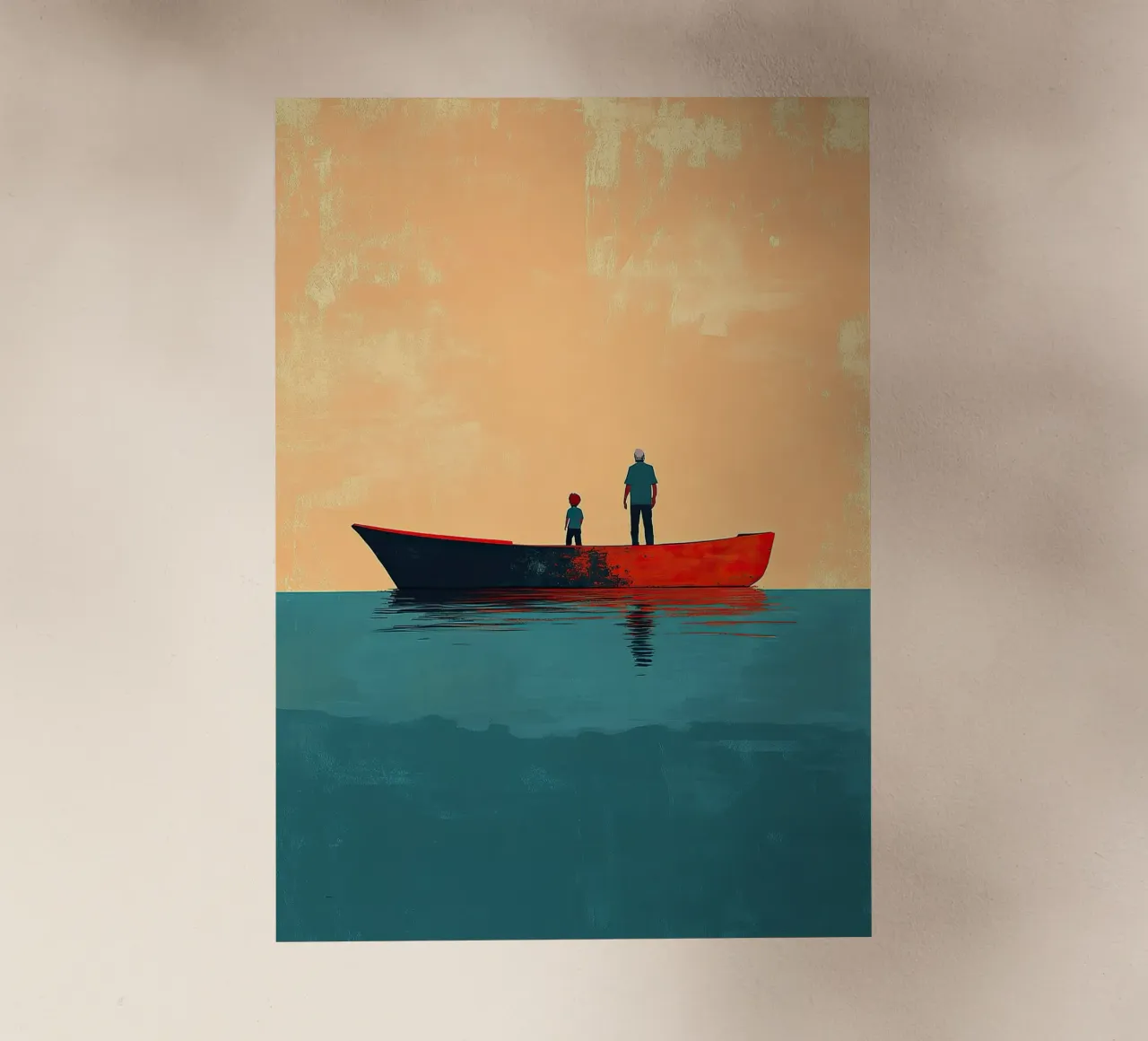 Padre e figlio pellicola backlit da Nikis Art Studio