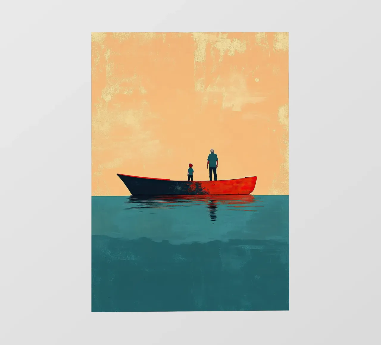 Padre e figlio pellicola backlit da Nikis Art Studio