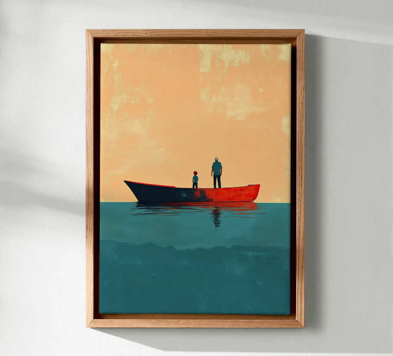 Père et fils toile de Nikis Art Studio