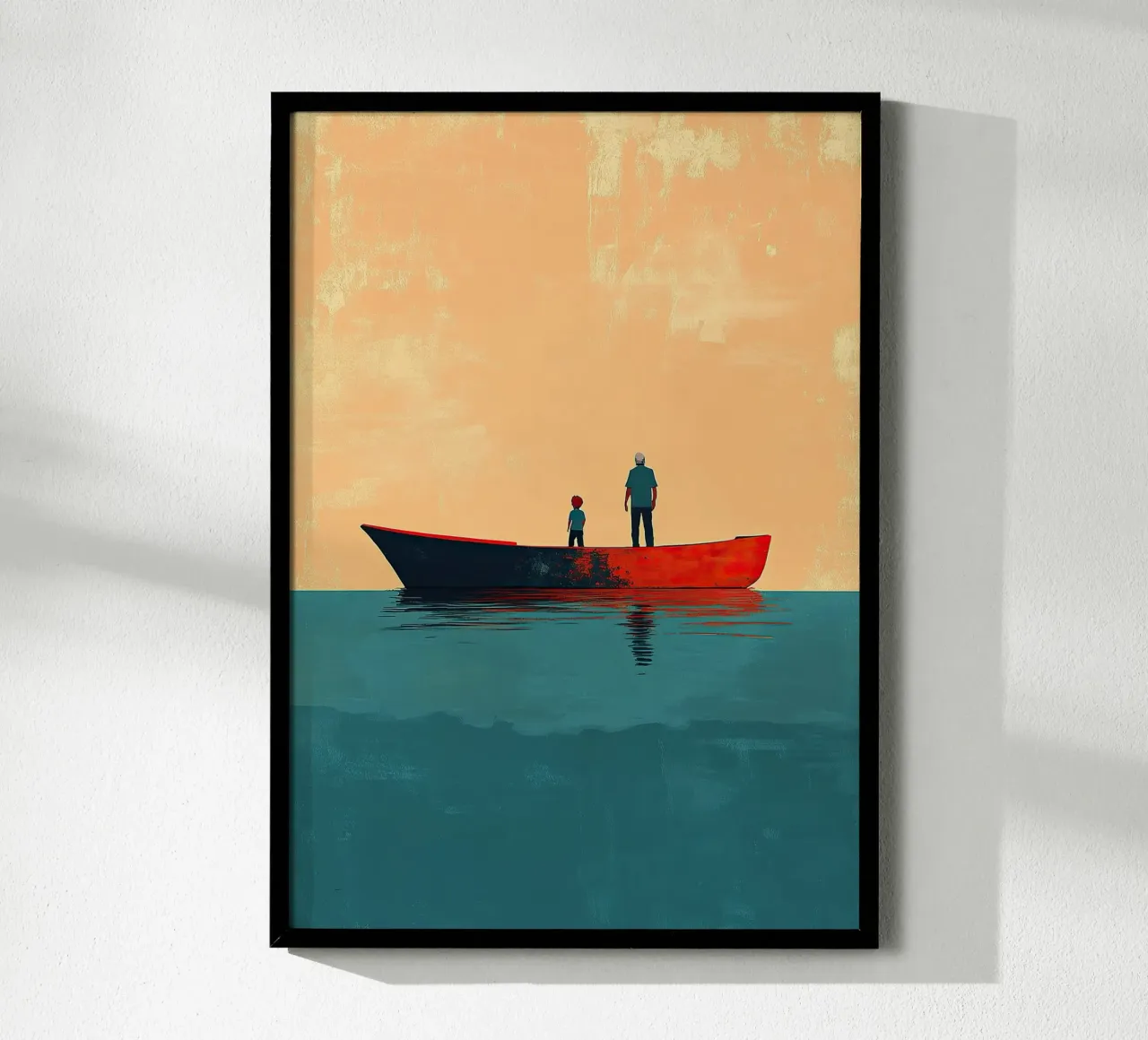 Vader en zoon hahnemühle van Nikis Art Studio