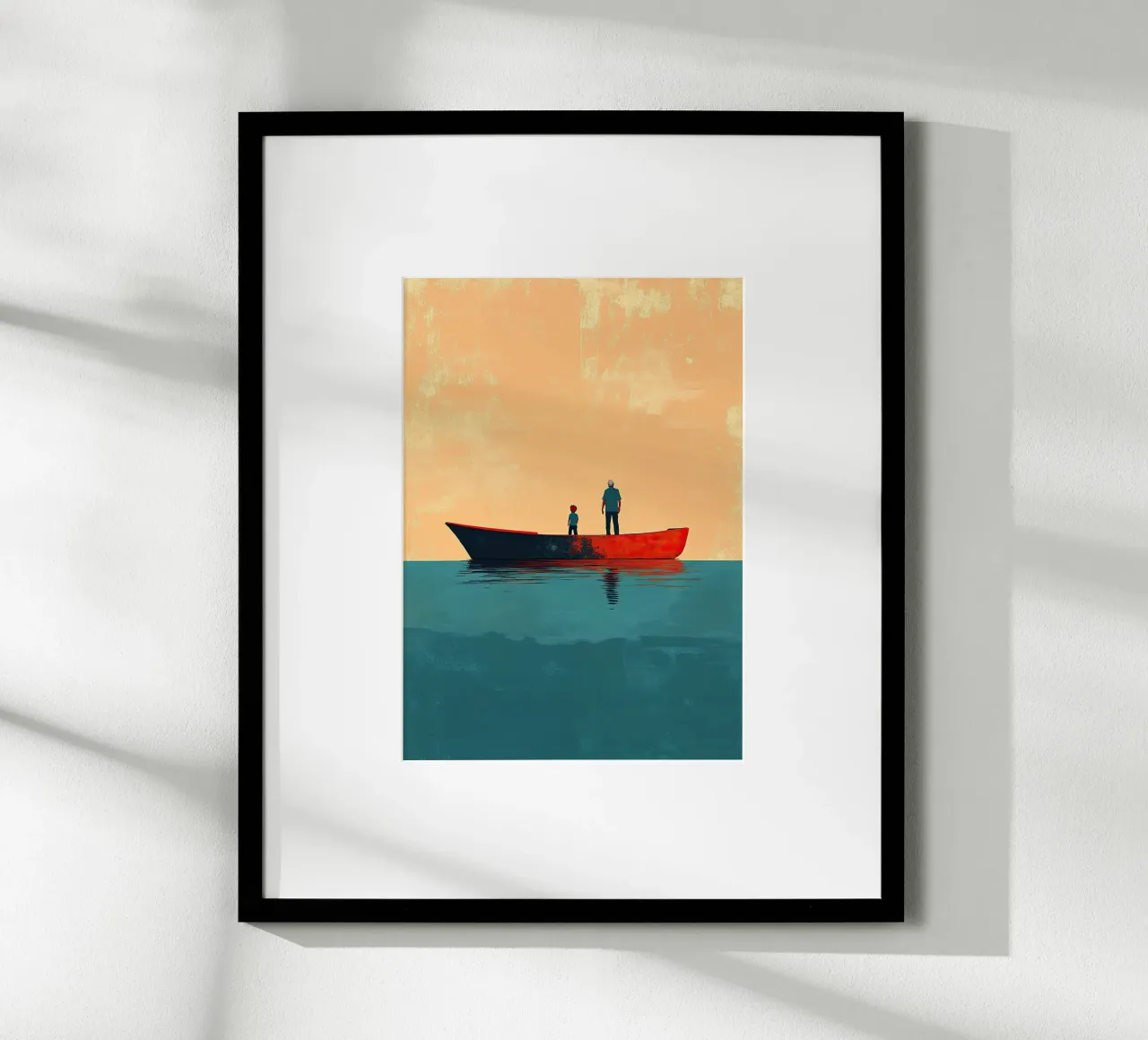 Vader en zoon hahnemühle van Nikis Art Studio