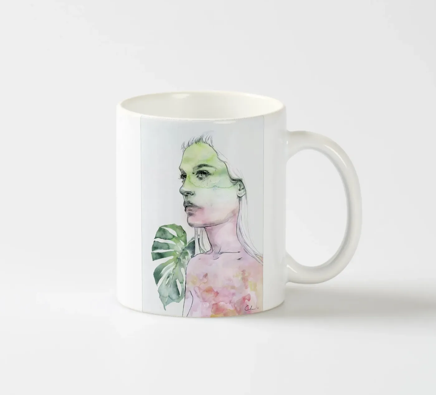 Viridescent ceramic mug by agnes-cecile