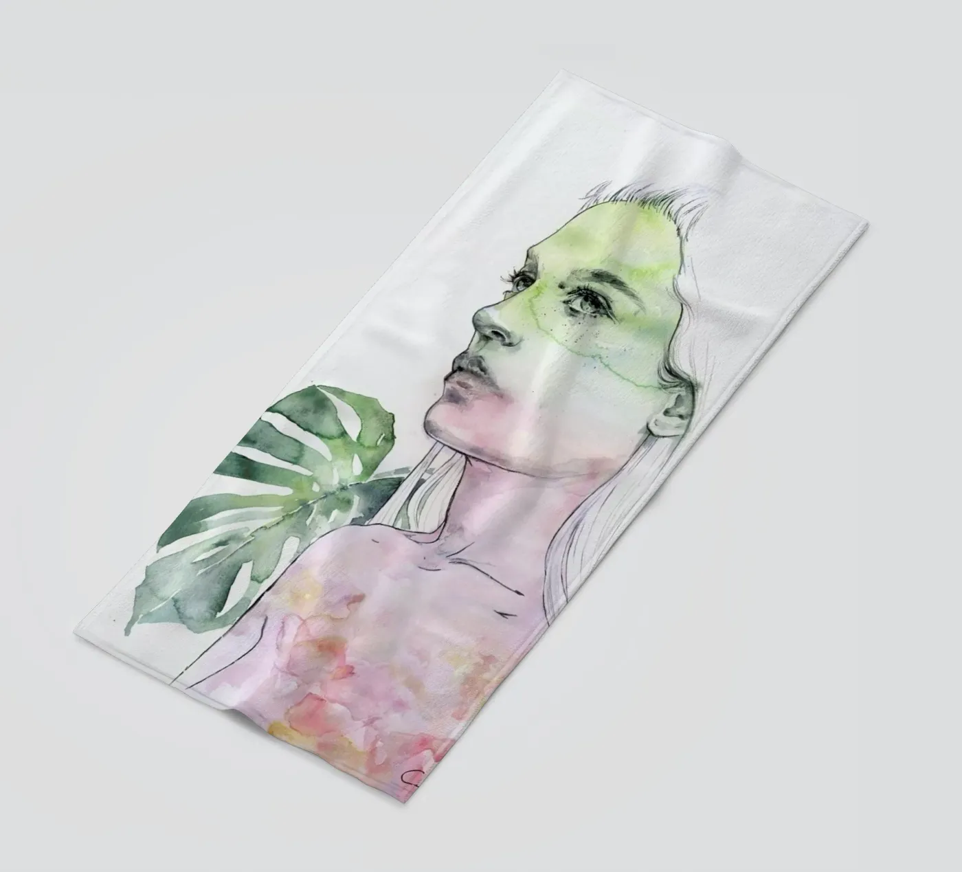 Viridescent serviette de plage de agnes-cecile