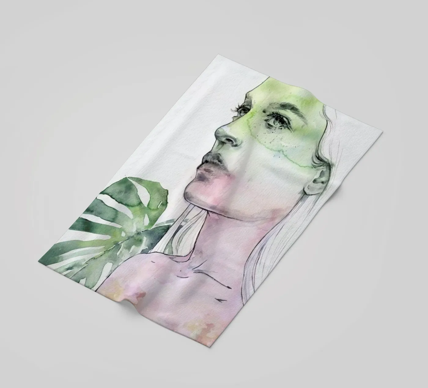 Viridescent serviette de plage de agnes-cecile