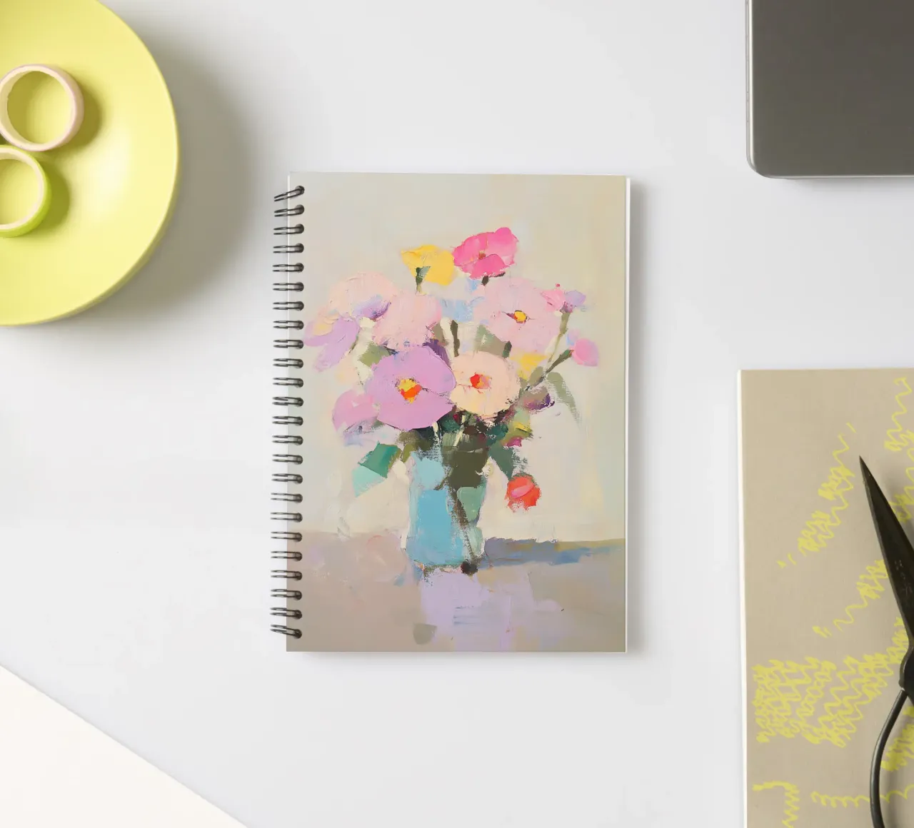 Blumen Vase Stillleben Ringbuch von ArtByNiki