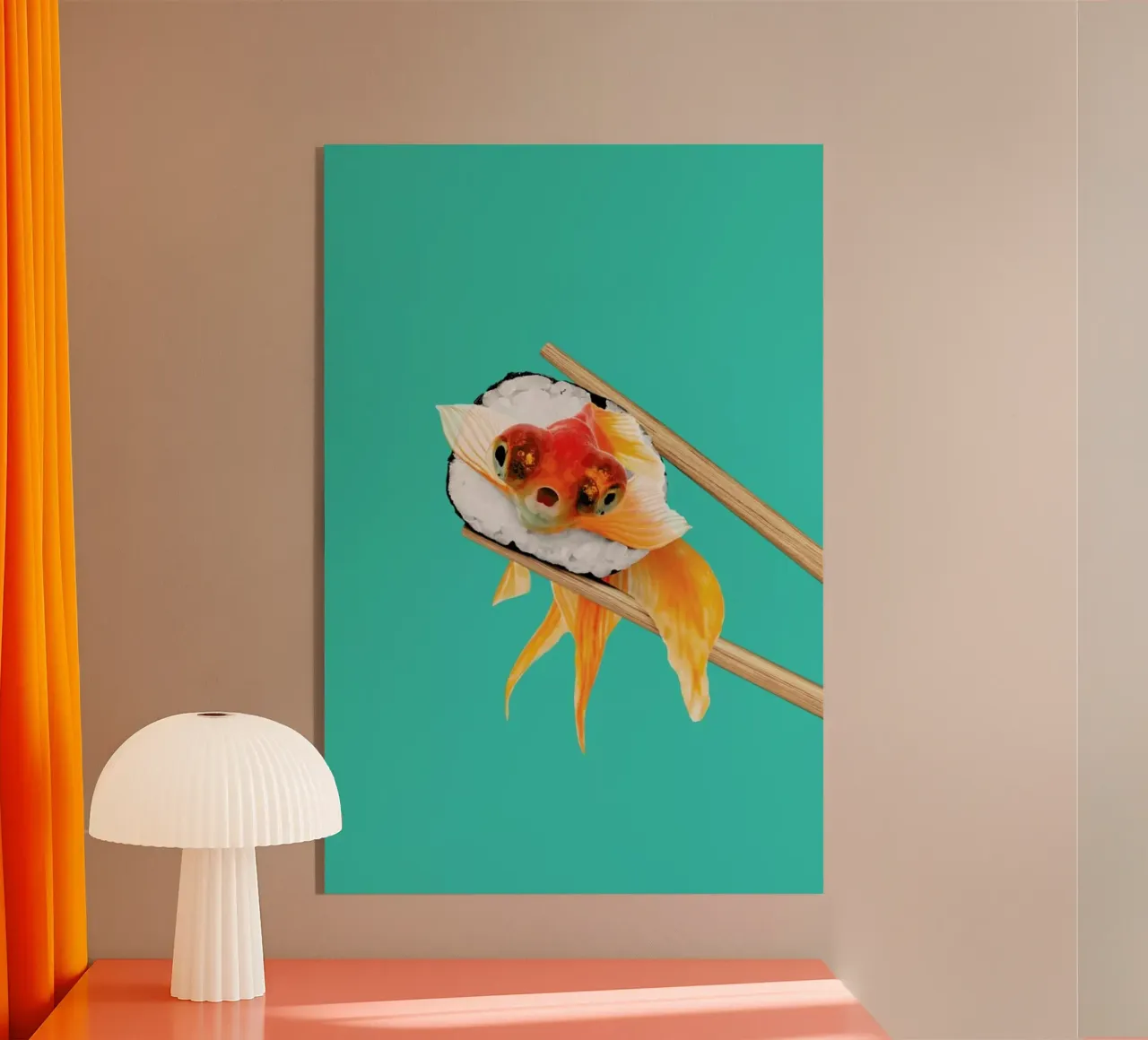 Sushi Goldfish plexiglass da Jonas Loose