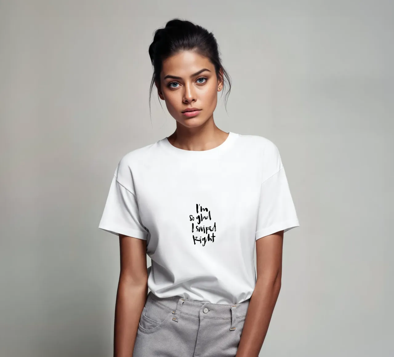 Swiped Right t-shirt da Brushmeetspaper