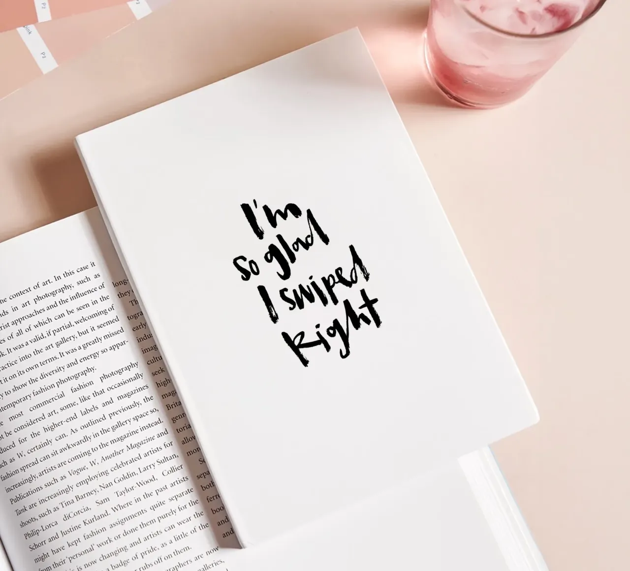 Swiped Right notebook by Brushmeetspaper