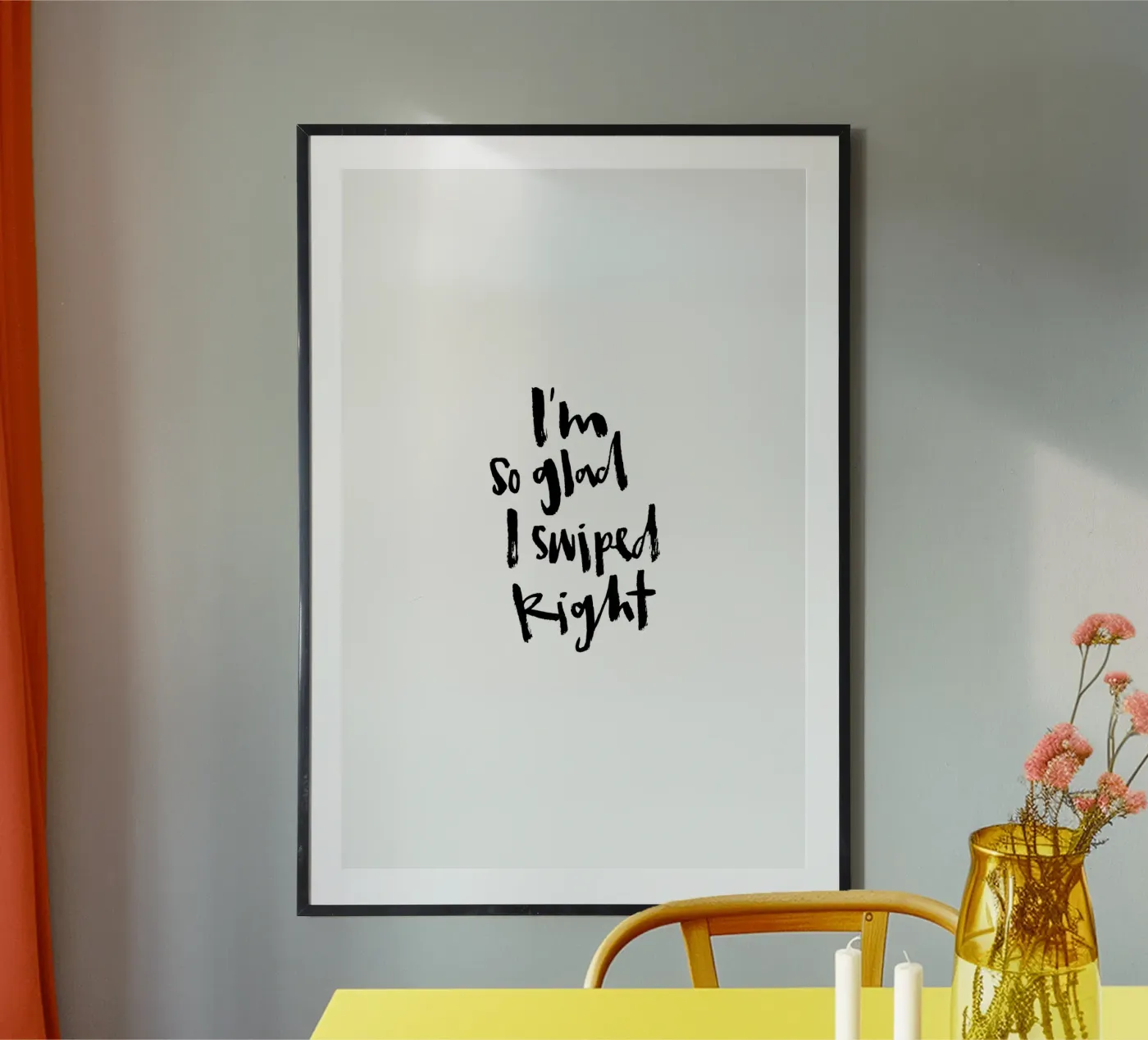 Swiped Right poster by Brushmeetspaper