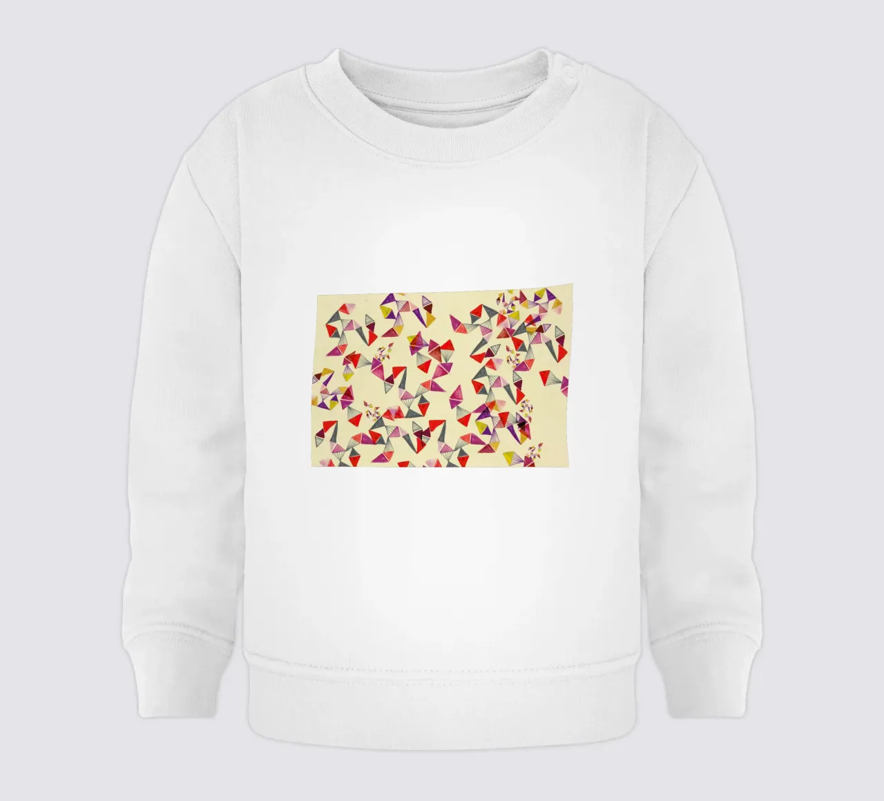 Watercolour triangles felpa neonato da Vasare Nar