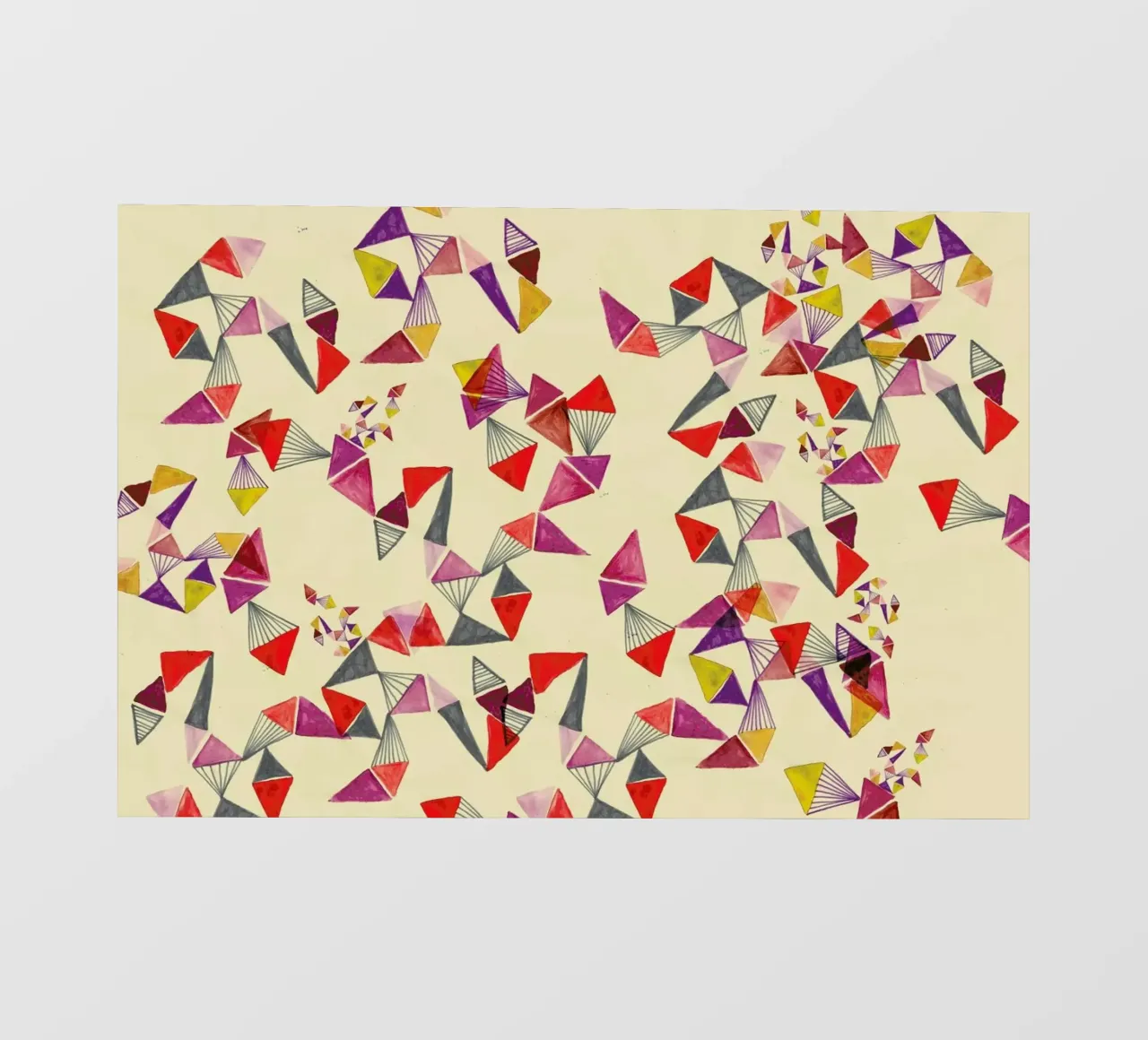 Watercolour triangles pellicola backlit da Vasare Nar