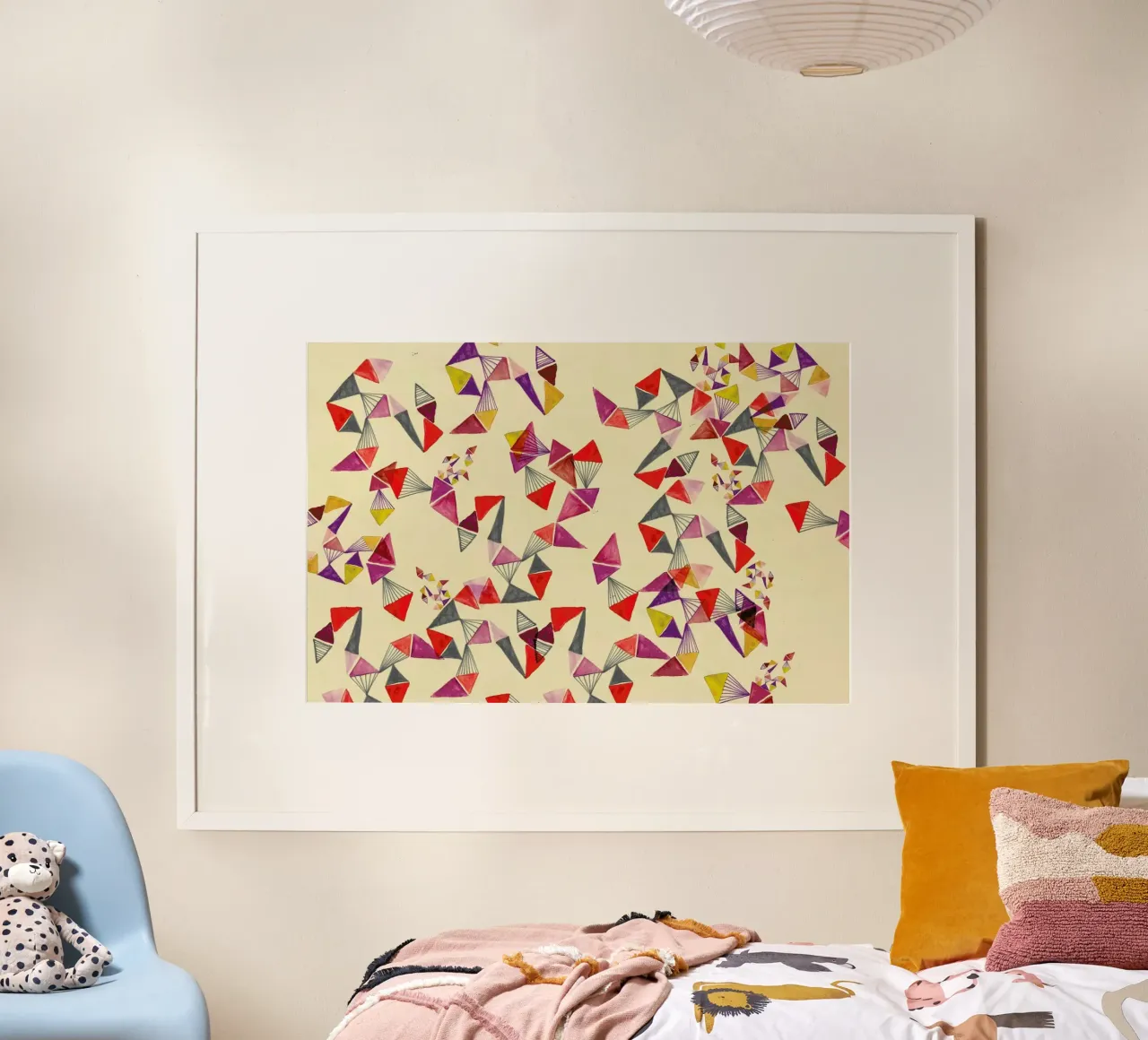 Watercolour triangles poster da Vasare Nar