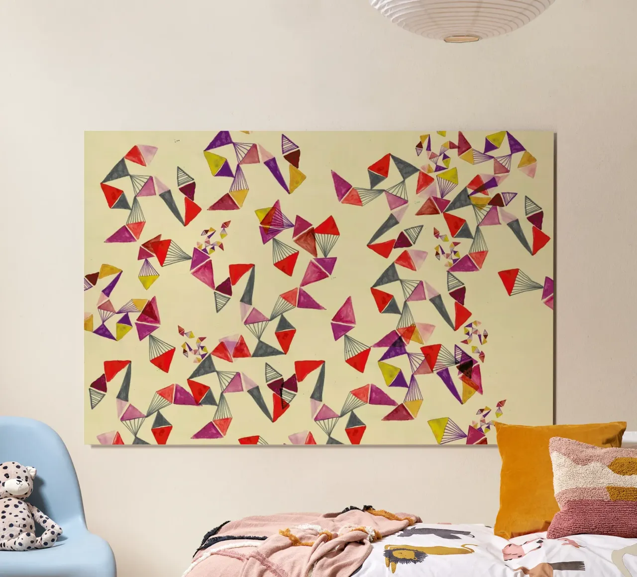 Watercolour triangles poster da Vasare Nar