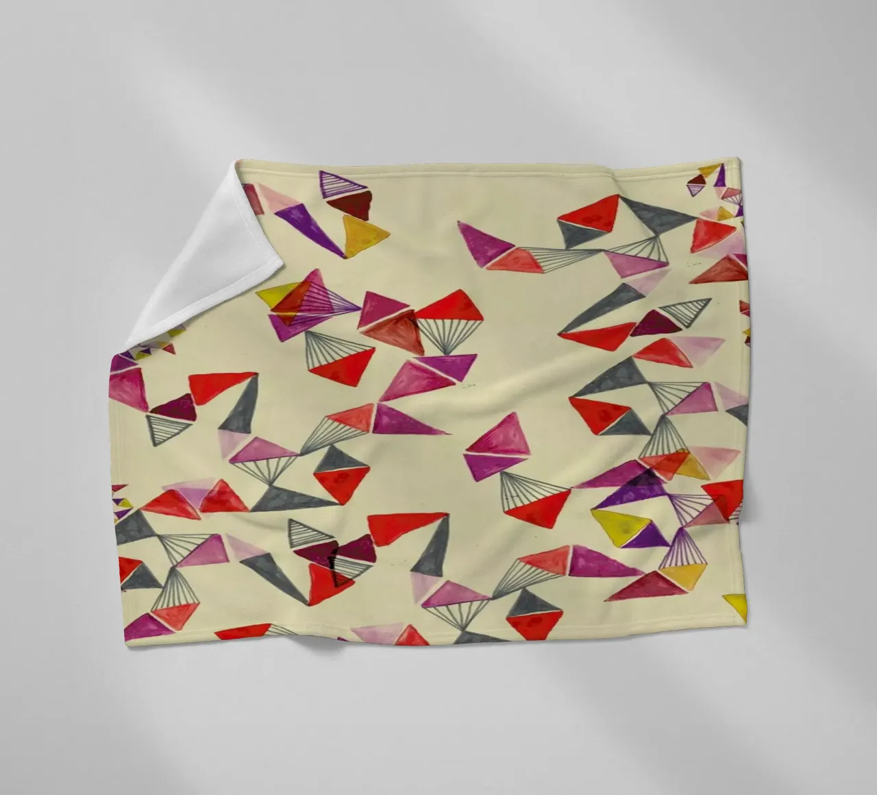 Watercolour triangles coperta in pile da Vasare Nar