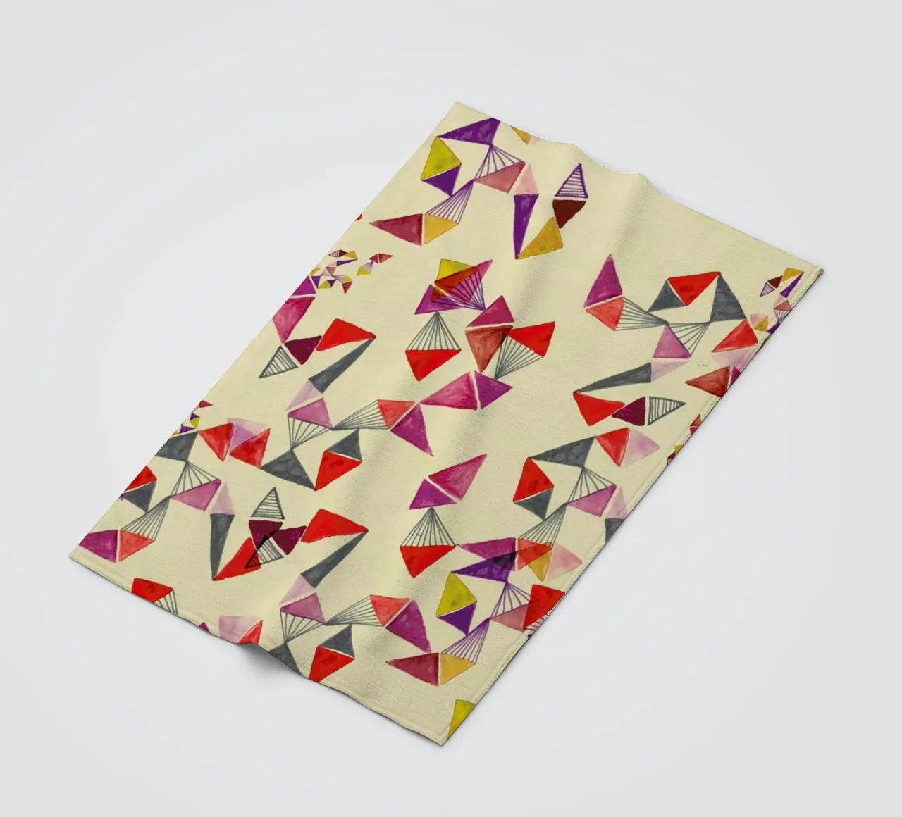 Watercolour triangles coperta in pile da Vasare Nar