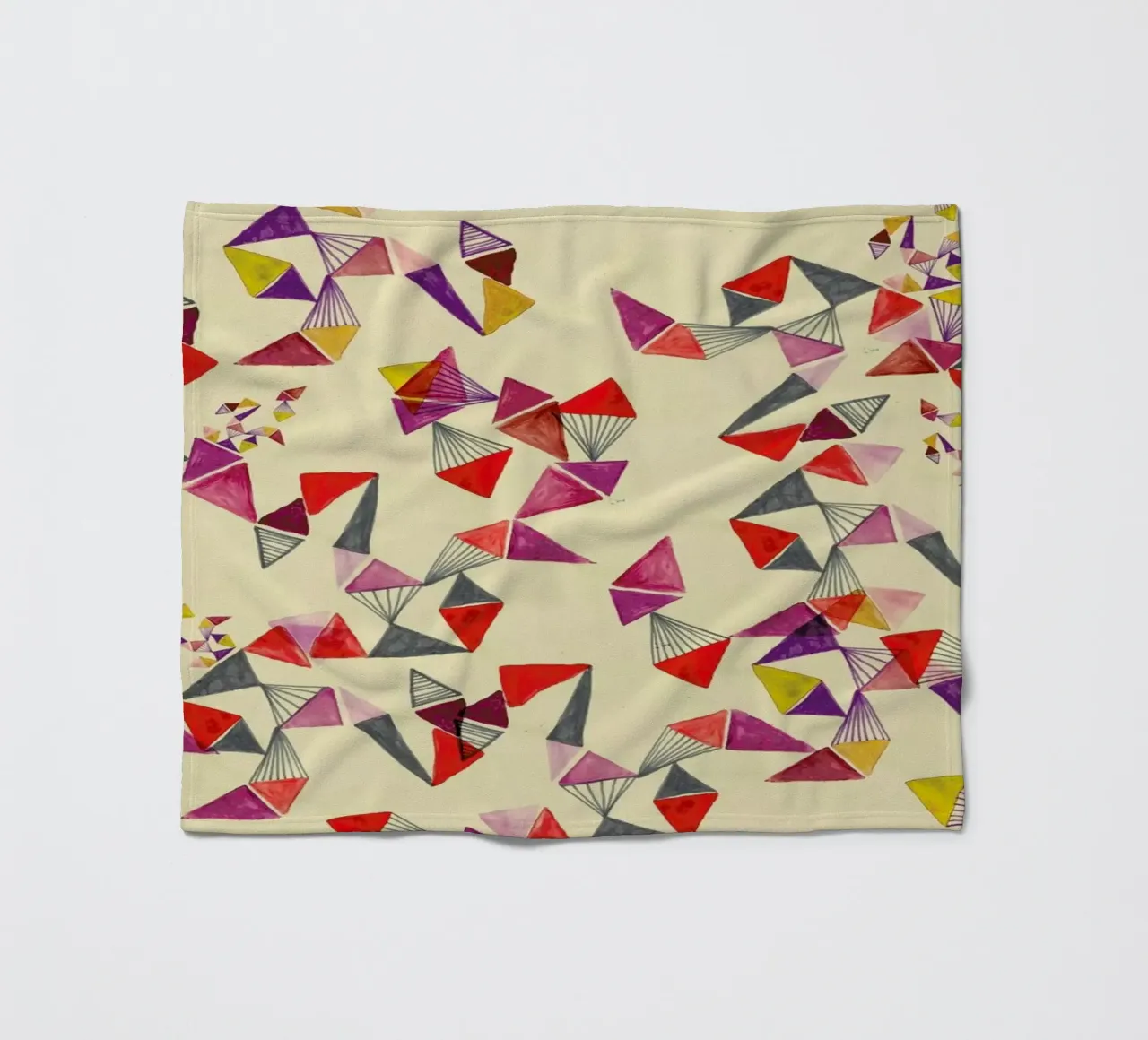 Watercolour triangles coperta in pile da Vasare Nar