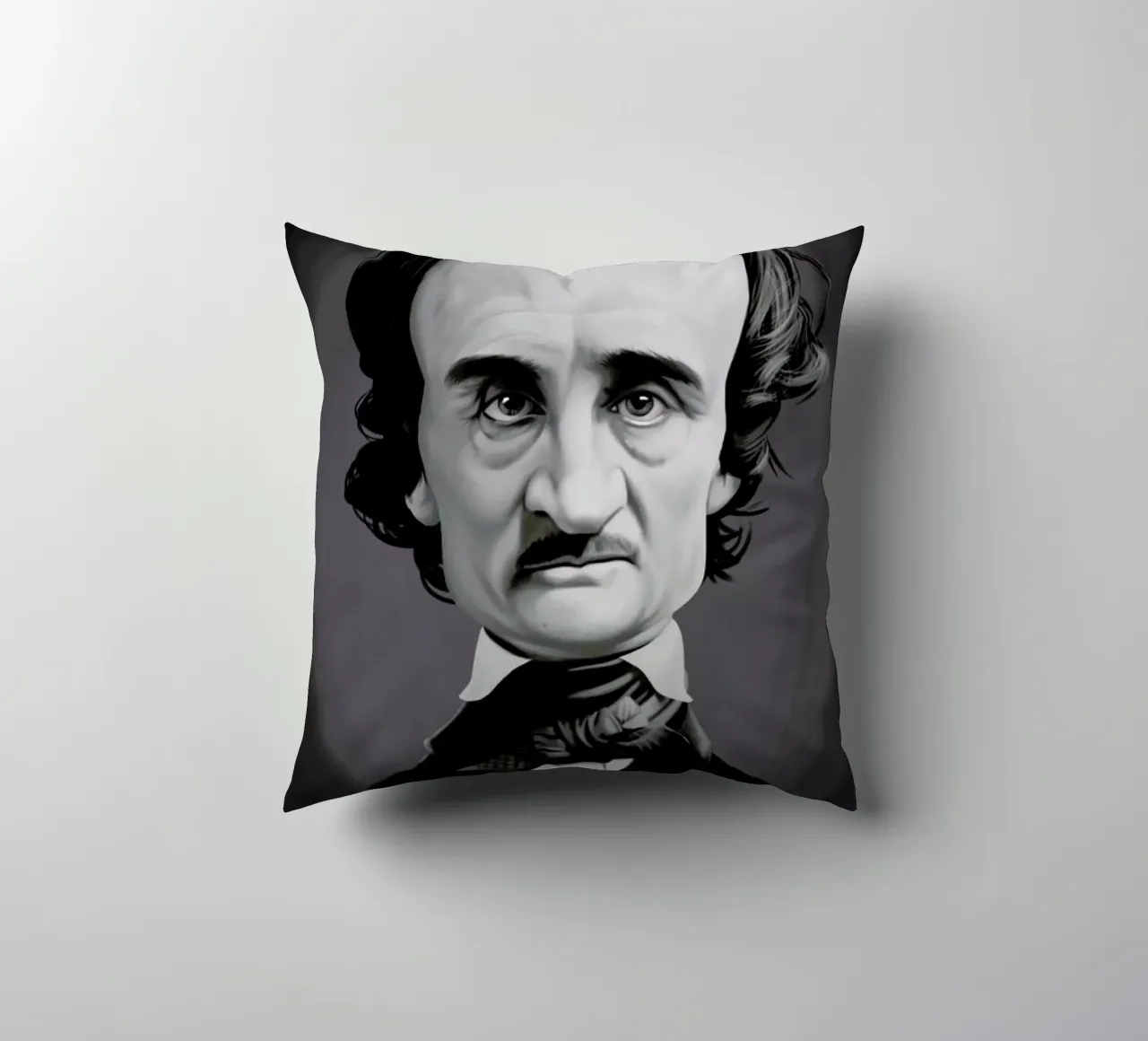 Edgar Allan Poe cuscino da Rob Art | Illustration