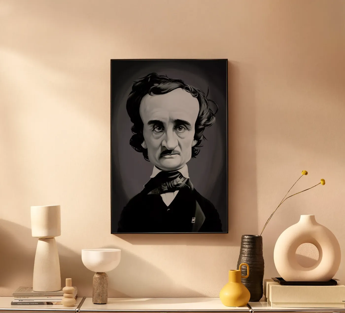 Edgar Allan Poe plexiglass da Rob Art | Illustration