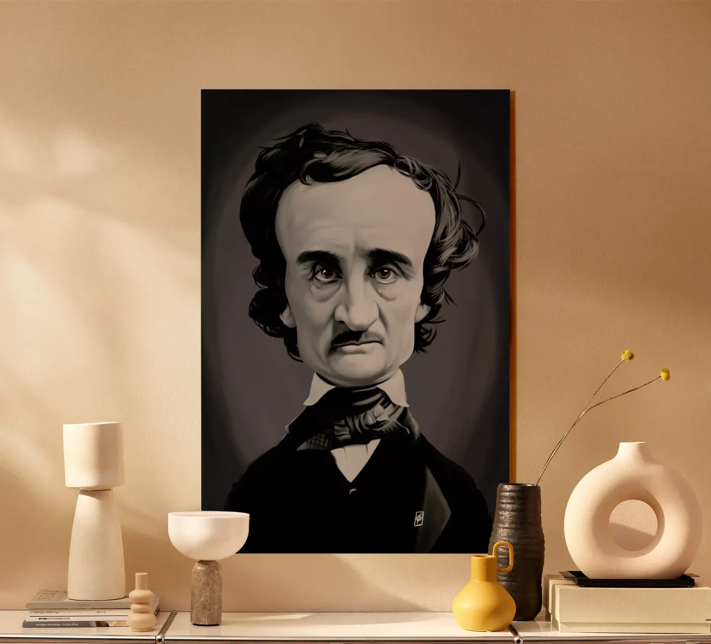 Edgar Allan Poe plexiglass da Rob Art | Illustration