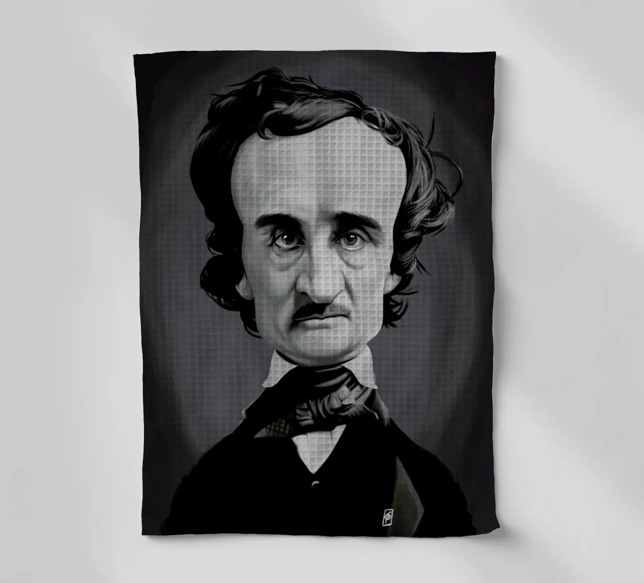 Edgar Allan Poe canovaccio da cucina da Rob Art | Illustration