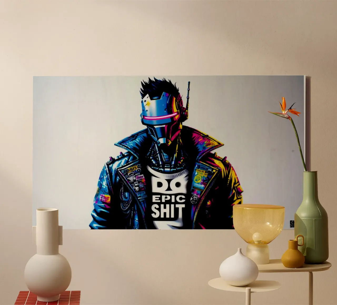 do epic shit – Stencil, Graffiti & Streetart canvas met Baklijst van STAN Z.