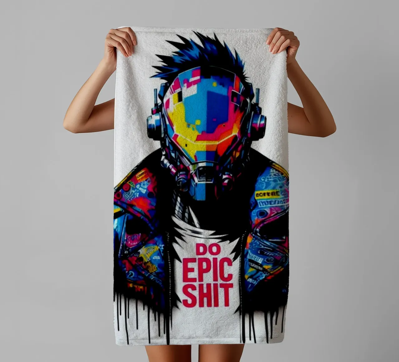 do epic shit – Stencil, Graffiti & Streetart asciugamano da bagno da STAN Z.