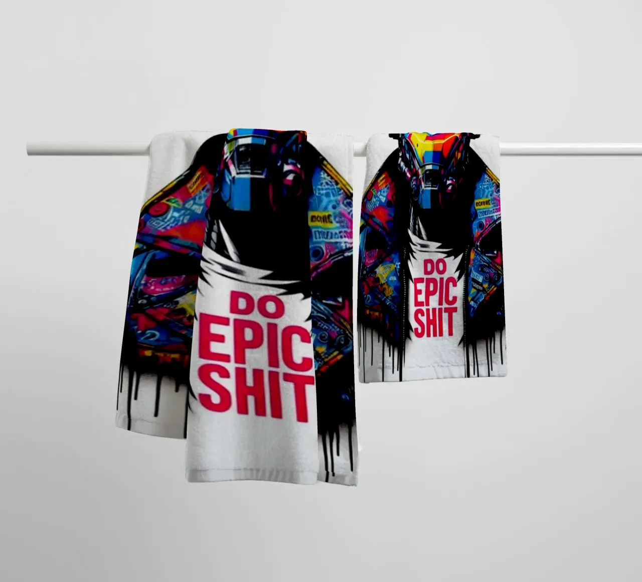 do epic shit – Stencil, Graffiti & Streetart asciugamano da bagno da STAN Z.